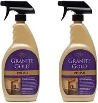 Two bottles of granite gold polish are shown.